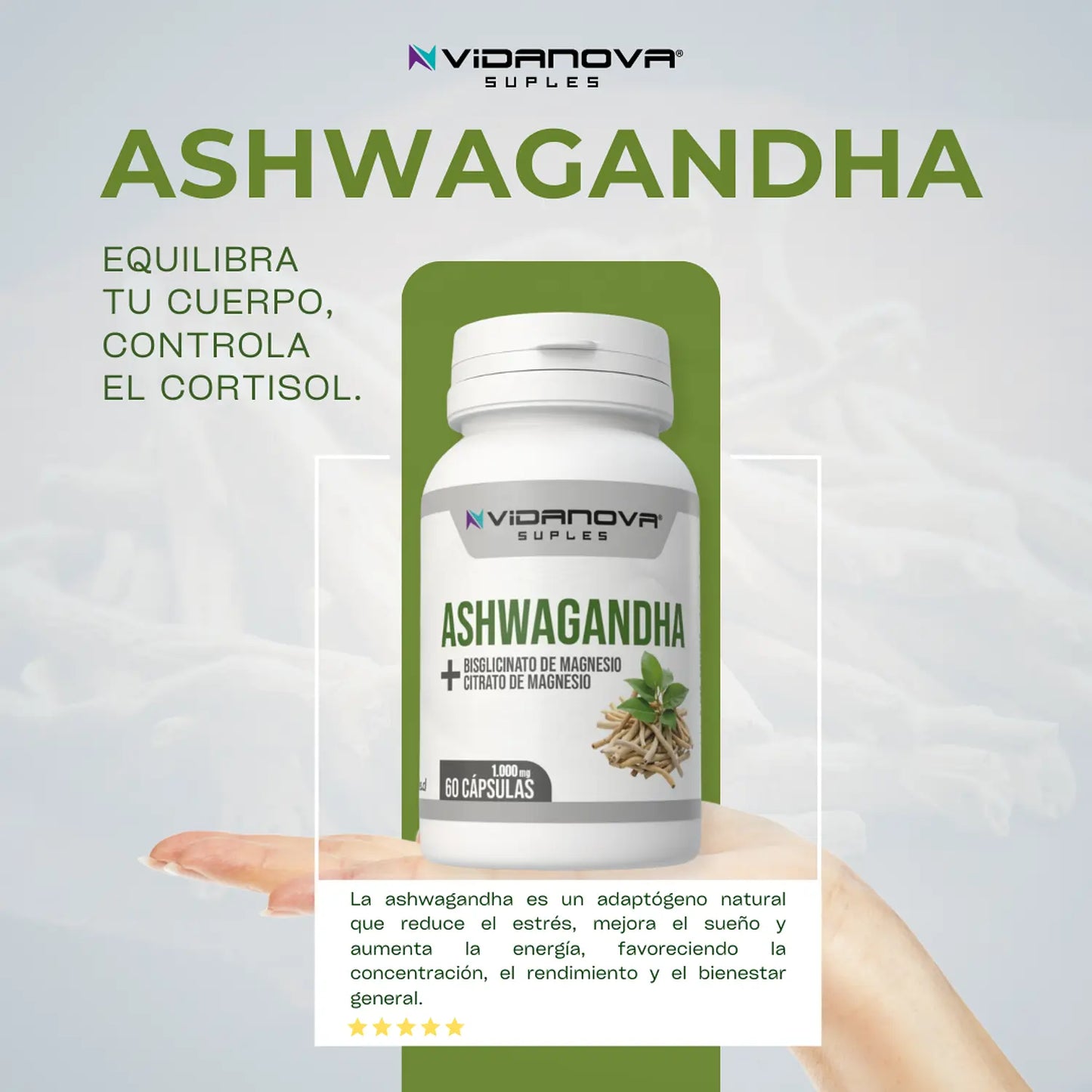 Ashwagandha BioVerde 60 cáp.