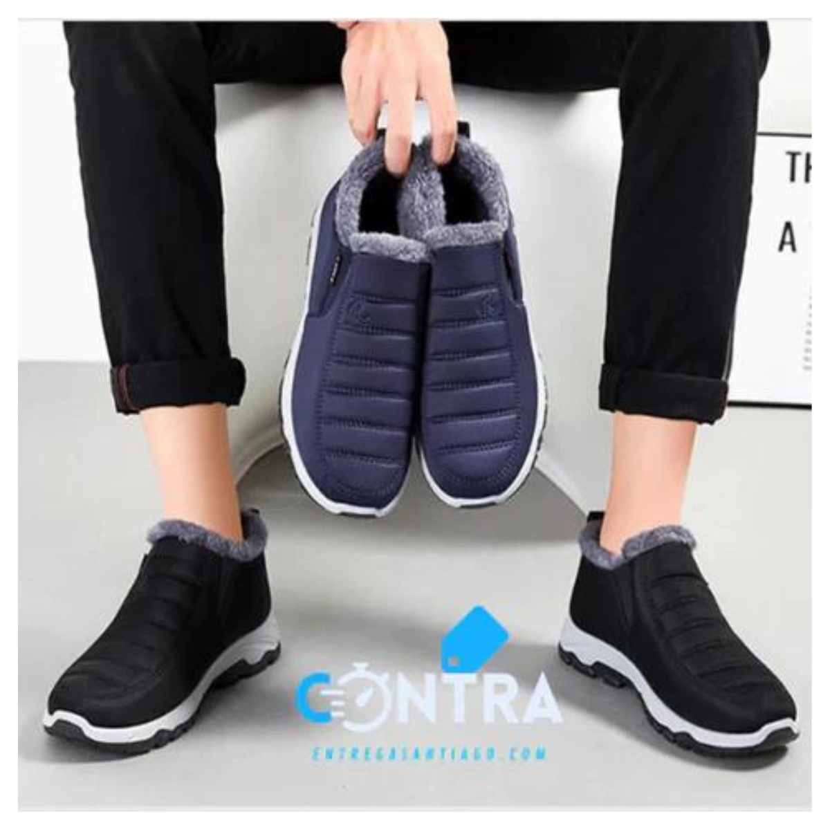 Botines Cálidos de Cuero Sintético
