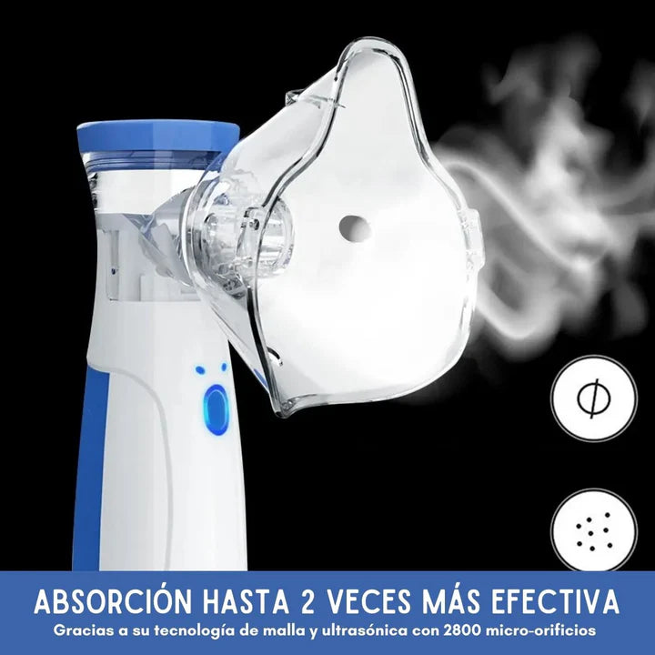 NEBULIZADOR PORTÁTIL™-  TU COMPAÑERO DE SALUD RESPIRATORIA