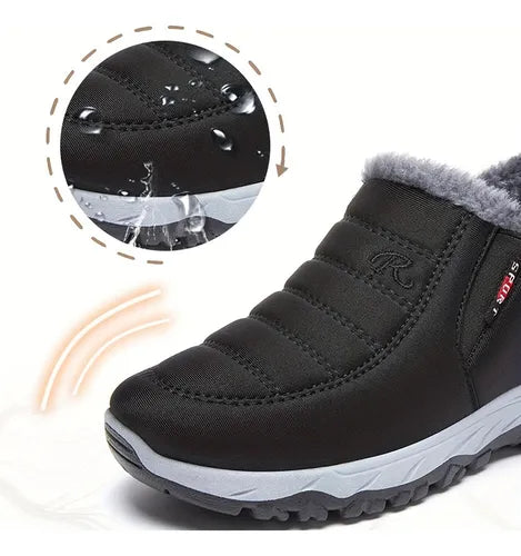 Botines Cálidos de Cuero Sintético
