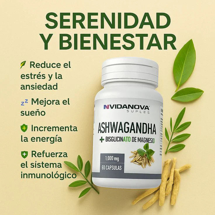 Ashwagandha + Magnesio™- 1000mg 60 CAPS