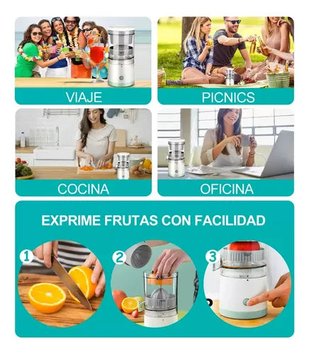 Exprimidor Eléctrico Portátil USB 360™ - Jugos Frescos Sin Cables