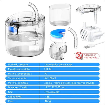 🐾 FUENTE DE AGUA AUTOMÁTICA™- INTELIGENTE PARA MASCOTAS